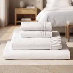 Mellanni Iconic 4-Piece 16" Deep Pocket Queen Bed Sheet Set