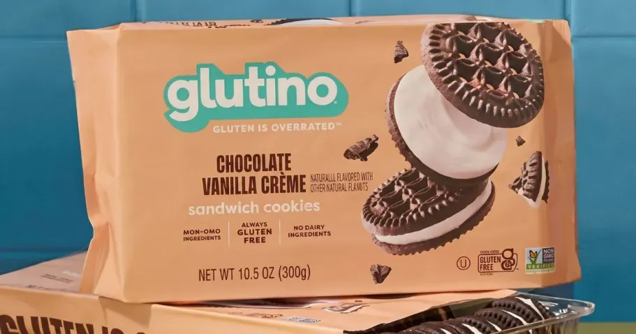 Glutino Chocolate Vanilla Creme Cookies
