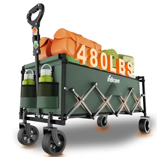 34" Extra Long Collapsible Wagon Cart