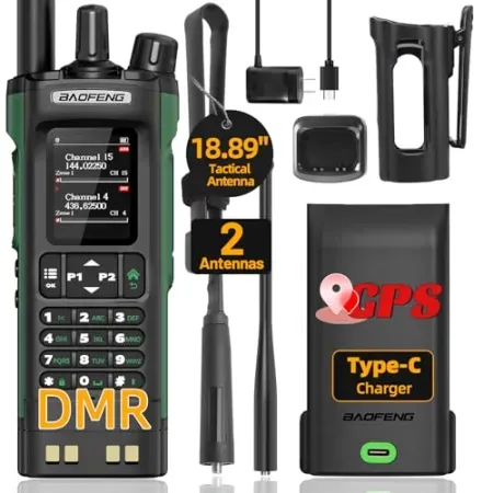 Baofeng DM32UV 10W DMR Digital & Analog Ham Radio Handheld w/ GPS & NOAA