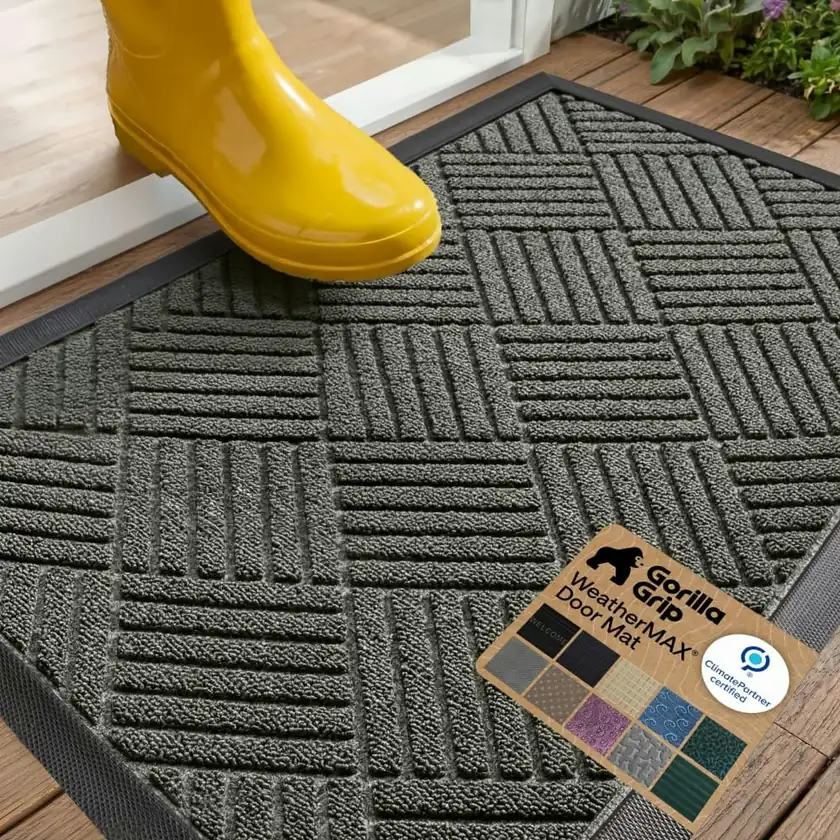 Gorilla Grip WeatherMAX 29" x 17" Indoor/Outdoor Door Mat