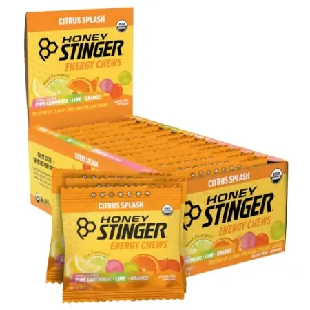 12-Pack Honey Stinger Organic Citrus Splash Energy Chews (1.8oz Bags)