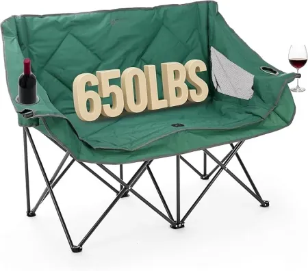 Arrowhead Outdoor Portable Folding Double Duo Camping Loveseat