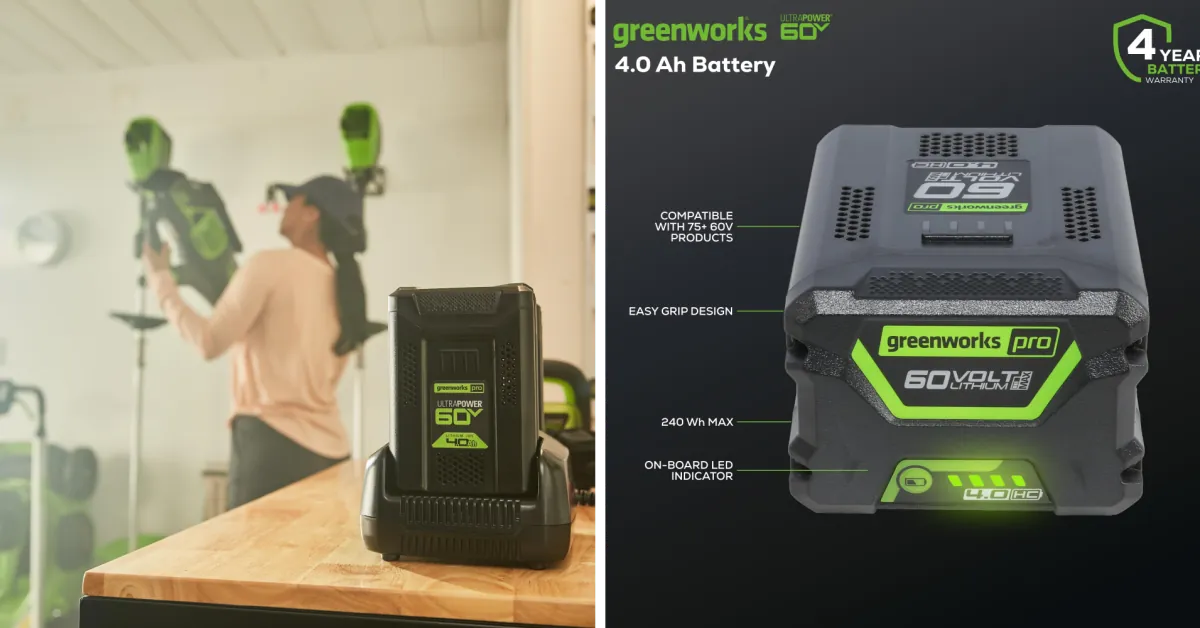 60V Greenworks Pro 4.0Ah battery to a new all-time low of