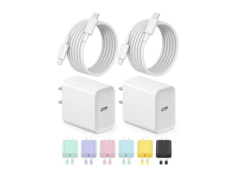 iPhone Charger Fast Charging USB C Charger Block with 6FT C Chargers Cord