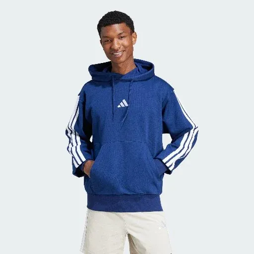 Adidas Men Essentials 3-Stripes Fleece Hoodie