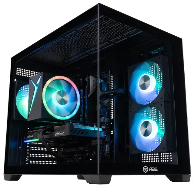 ABS Flux II Aqua Gaming PC - Windows 11- Intel Core i5 14400F - Intel Arc B580 - 32GB DDR5 - 1TB