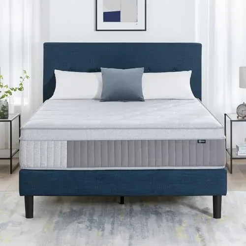 Zinus 13 Inch Cool Support Hybrid Mattress Medium Firm Feel