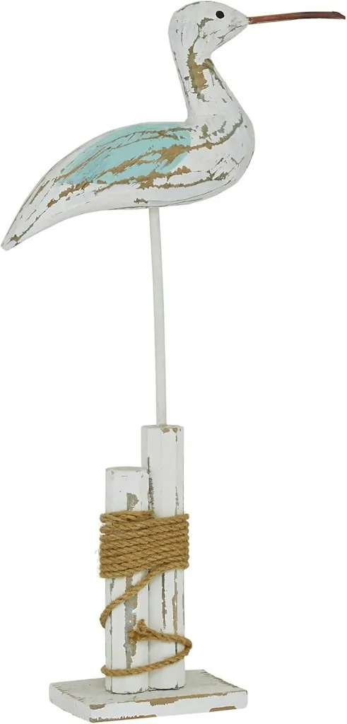 Deco 79 Wood Bird Decorative Sculpture