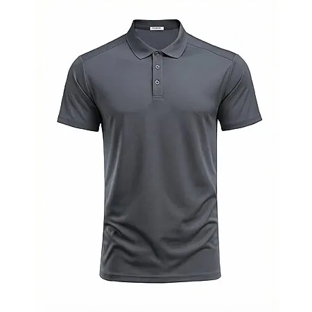 PINSPARK Men's Golf Moisture Wicking Short Sleeve Polo Shirt (various)