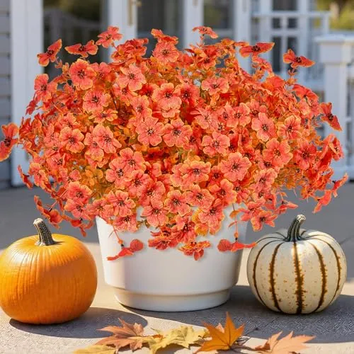 14 Bundles Artificial Fall Flowers