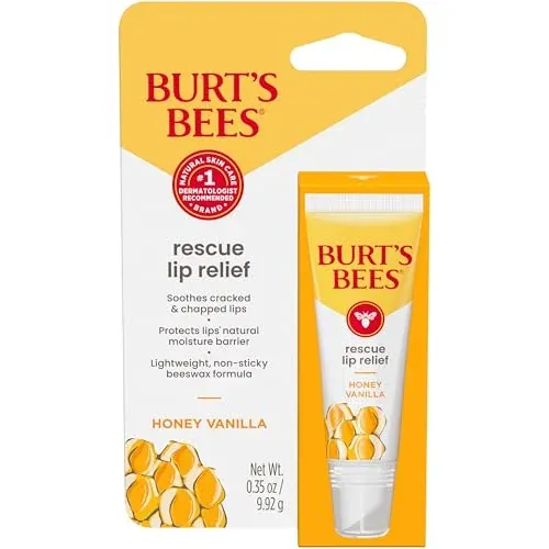 Burt's Bees Rescue Lip Relief Lip Balm Honey Vanilla 0.35-Oz