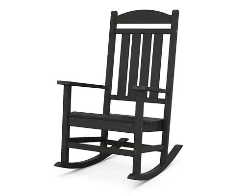 Polywood Presidential Rocking Chair in Black