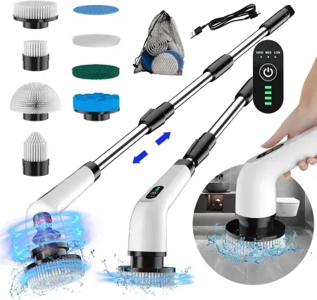 PPLEE 3-Speed Cordless Spin Scrubber