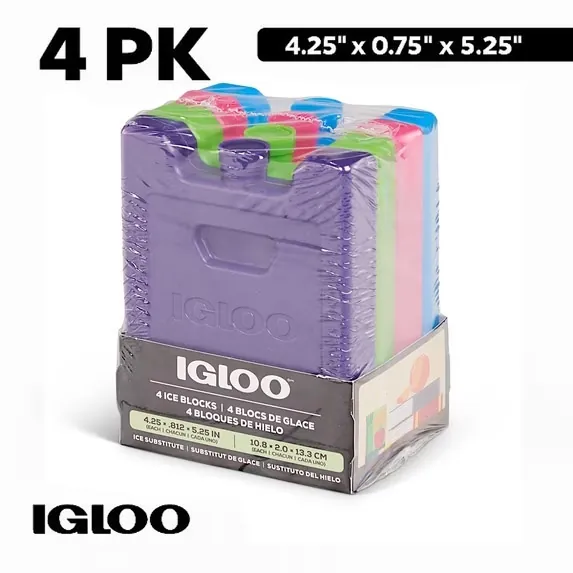 Igloo MaxCold Small Ice Freeze Blocks 4 Pack