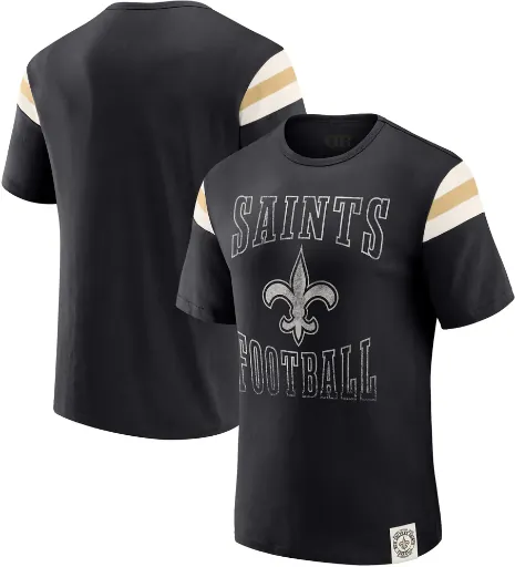 New Orleans Saints Stripe Sleeve T-Shirt