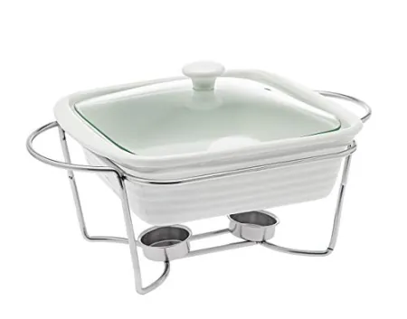Godinger Oven to Table Square Baker w/ Warming Stand