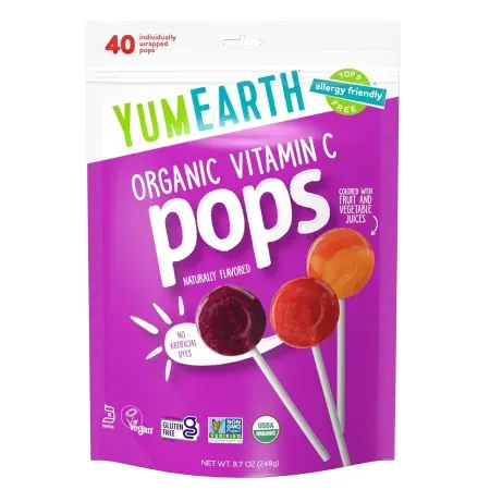 40-Count YumEarth Organic Vitamin C Pops (Variety Pack)