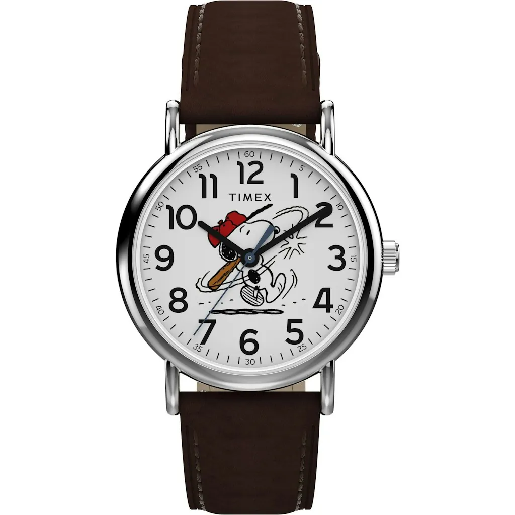 Timex Peanuts Men's Weekender Baseball 38mm Analog Watch