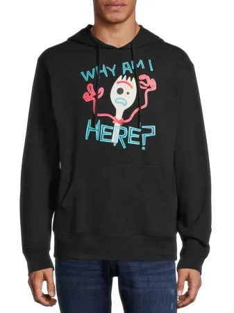 Disney Toy Story Forkie Men's Why Am I Here Hoodie Sweatshirt from