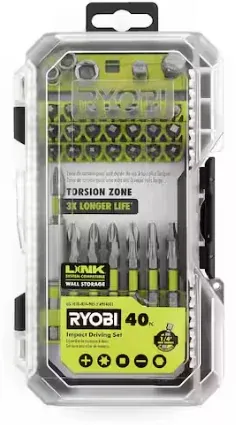 Ryobi Impact Rated Driving Set (40-Piece)