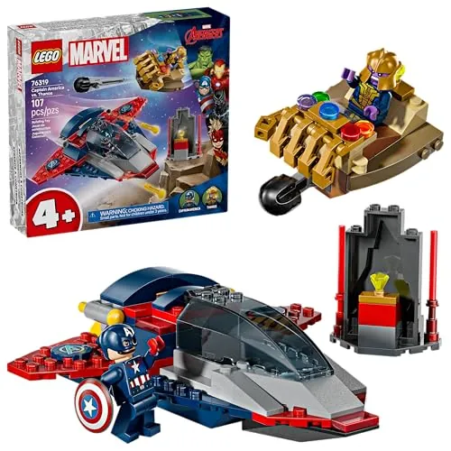 LEGO Marvel Super Heroes: Avengers - Captain America vs. Thanos (76319, 107-Piece)