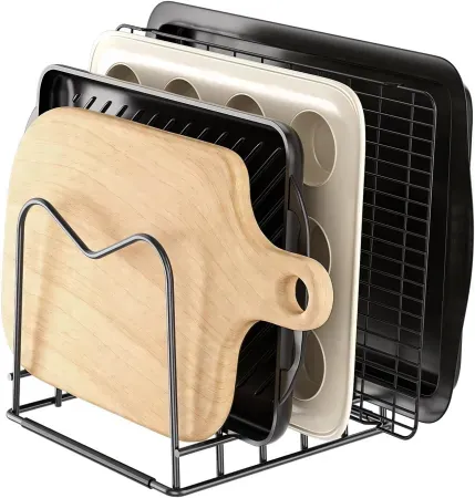6-Dividers ORDORA Cutting Board & Baking Sheet Organizer Rack