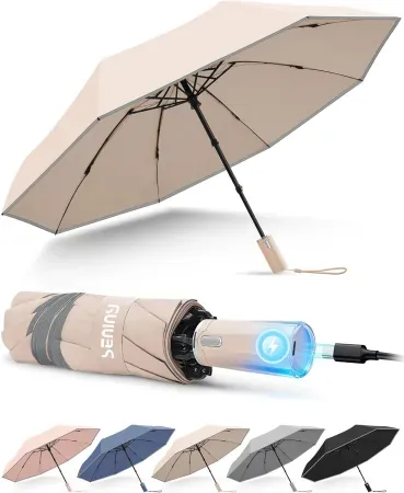 Seniny Rechargeable Electric Travel Umbrella