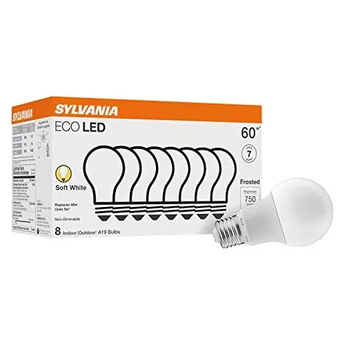 Sylvania ECO LED Light Bulb A19 60W Equivalent 8-Pack