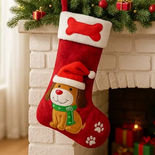 Embroidered Christmas Stocking for Pets