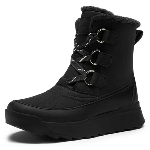 Vilanva Women's Faux Fur Ankle Boots