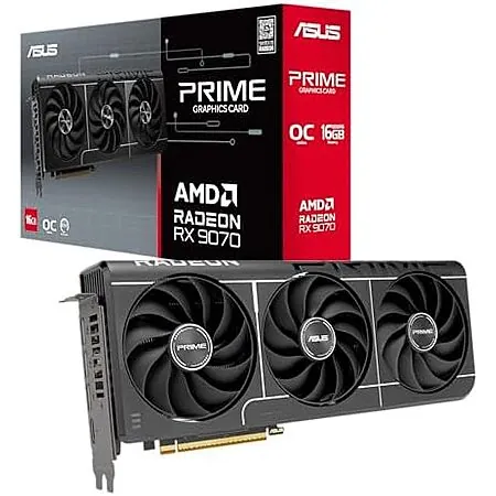ASUS Prime Radeon RX 9070 EVO OC Edition 16GB GDDR6 Graphics Card