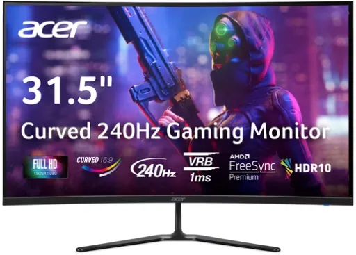 Acer Nitro 31.5" Curved Full HD Gaming Monitor 240Hz