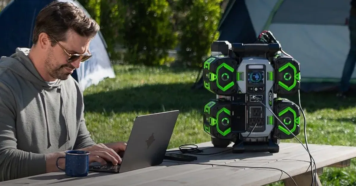 EGO’s latest Power+ Nexus 1,400W Portable Power Station bundled with 2x 6.0Ah batteries