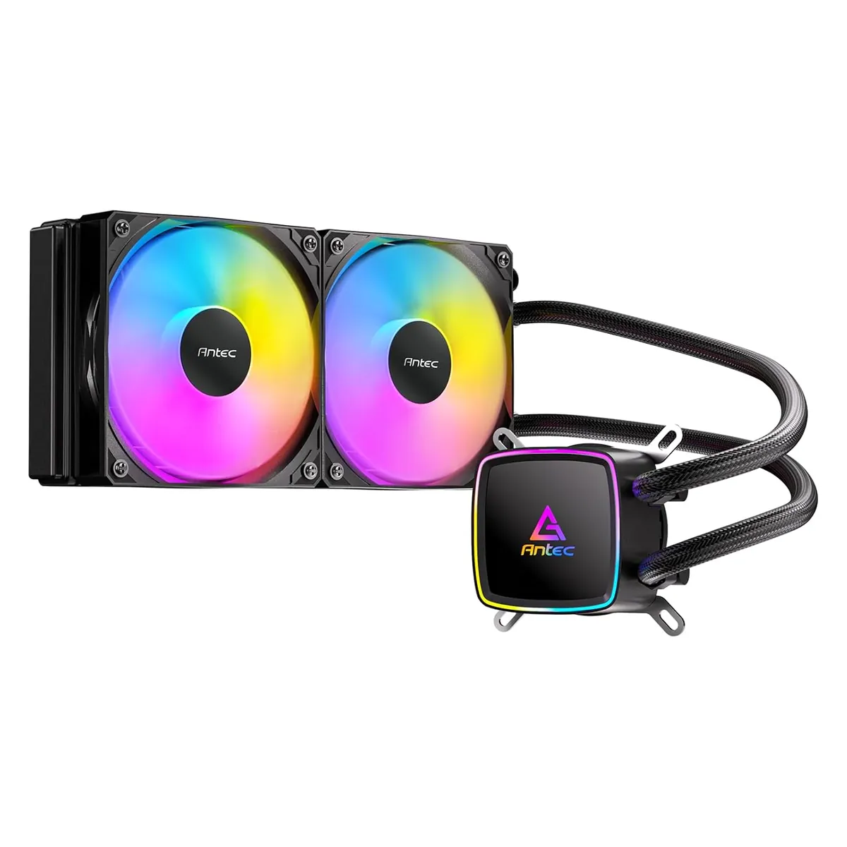 Antec Ultra 240 ARGB Liquid CPU Cooler, 2x120mm PWM Fans, High-Performance Pump, Intel LGA 1200/1851/20XX & AMD AM4/AM5