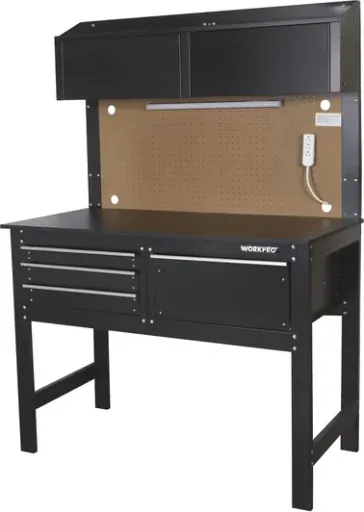 WORKPRO 48-inch 2-in-1 Workbench and Cabinet Combo