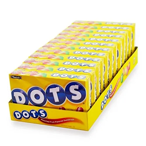 DOTS Gummy Candy Holiday Pack, Original Flavors, 6.5oz Box (Pack of 12)