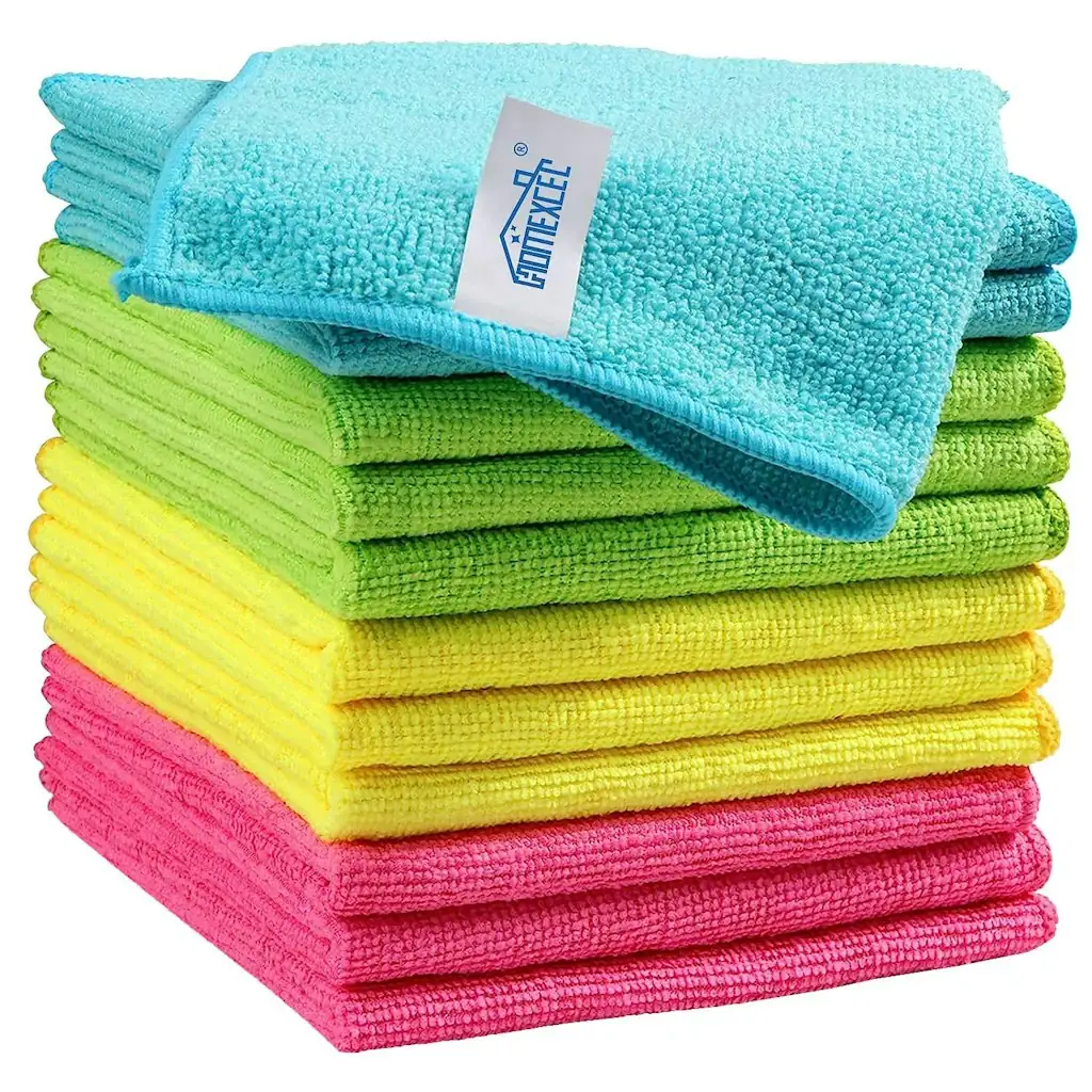 12-Pack Microfiber Cleaning Cloths