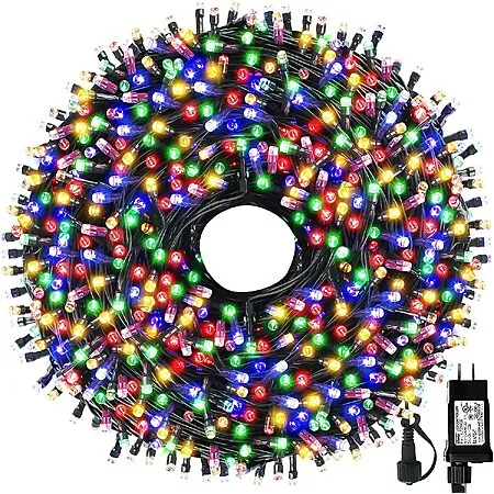 MZD8391 105' 300-ct IP65 LED Christmas String Lights (Various)