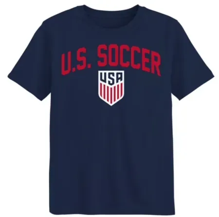 USA Men's Logo Soccer Navy Arch-Over Logo T-Shirt
