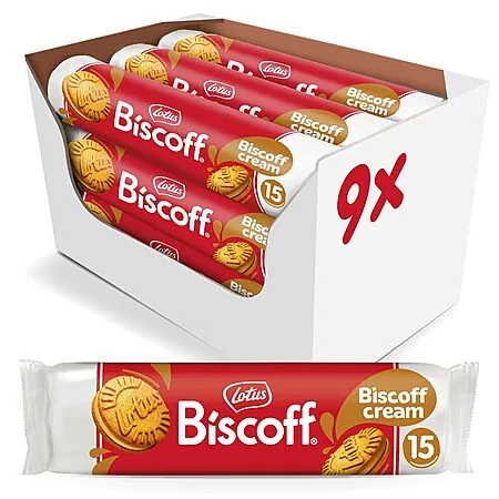 9-Pk 5.29oz. Lotus Biscoff Sandwich Cookies (Biscoff Cream)