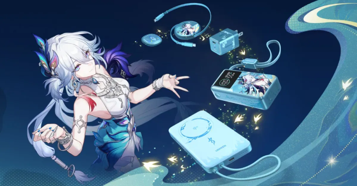 UGREEN x Honkai Star Rail Edition 10,000mAh 55W power bank with built-in cable