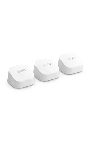 eero 6+ Mesh Wi-Fi 6 System (3-Pack, Covers 4,500 Sq Ft)