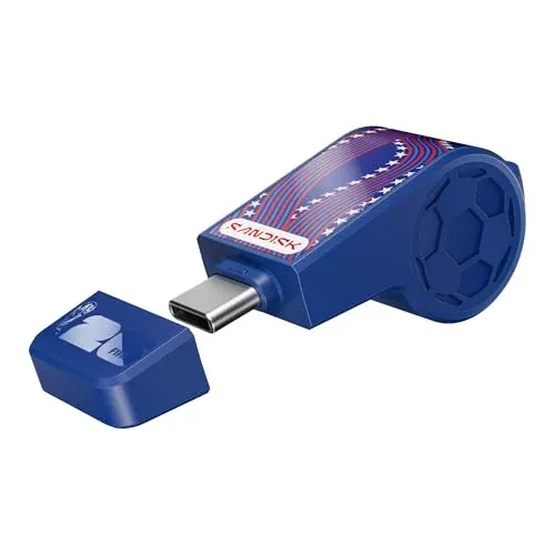 Sandisk 128GB USB-C Flash Drive (FIFA World Cup Edition, Blue)