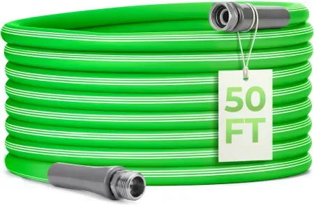 Delxo 50' Flexible Rubber Hybrid Garden Hose