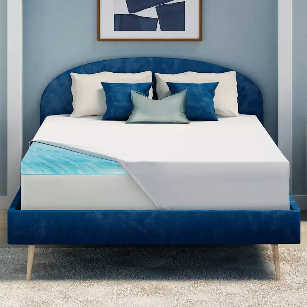 Serta PerfectSleeper King 3" DuoCool Gel Memory Foam Mattress Topper