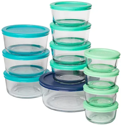 Anchor Hocking 24-Piece Food Storage Set w/ SnugFit Lids
