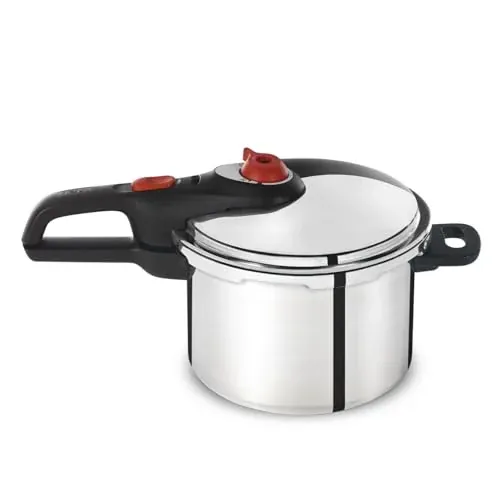 T-fal P2614634 Secure Aluminum Initiatives 6-Quart 12-PSI Pressure Cooker