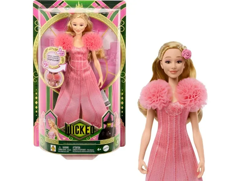 Mattel Wicked Singing Glinda Fashion Doll & Accessories