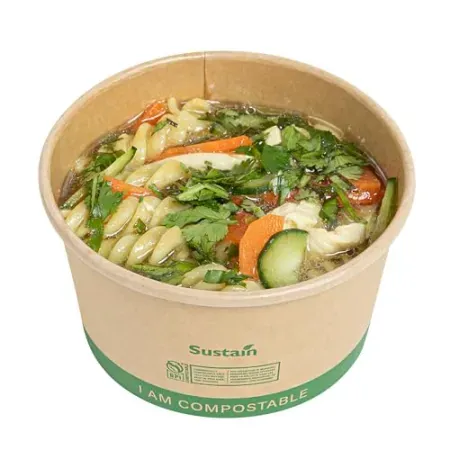 25-Pack 12oz Restaurantware Paper Soup Containers